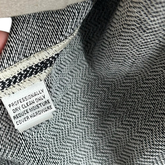 ST.JOHN COLLECTION Black Gray Herringbone Classic Button Blazer Women’s Size 8 - Picture 14 of 15